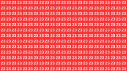 Tricky Optical Illusion Test: Locate 32 Hidden Among 23s Within 7 Seconds