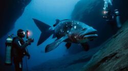 A true living fossil: French divers capture the first-ever images of an iconic species in the depths of Indonesian waters