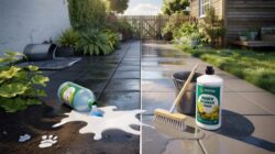 Heated dispute over effortless patio cleaning: the ‘miracle’ method for blackened slabs that some call genius and others call irresponsible