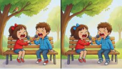 9-Second Visual Challenge: Spot the 3 Differences in the Girl and Boy Shouting Image