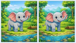 Observation Game: Spot the Differences Hidden Across These Elephant Pictures