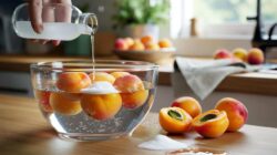 The best way to wash apricots to remove pesticides and prevent mould is this one