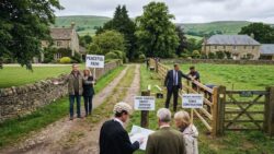 Rich neighbors at war over a village path one wants peace the other wants a fence and the court has to decide who really owns the ground