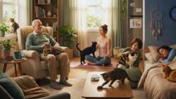 What are the benefits of having a cat at home?